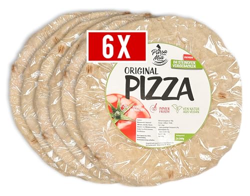 PinsaMia 6 x Pizza Original - italienischer Pizzaboden - Pizzateig ofenfertig - vorgebacken im Steinofen PinsaMia 6 x Pizza Original - italienischer Pizzaboden - Pizzateig ofenfertig - vorgebacken im Steinofen von PinsaMia