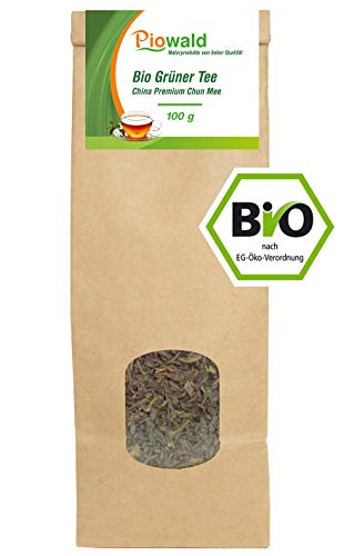 BIO Grüner Tee - 100g loser Tee (China Premium Chun Mee) von Piowald
