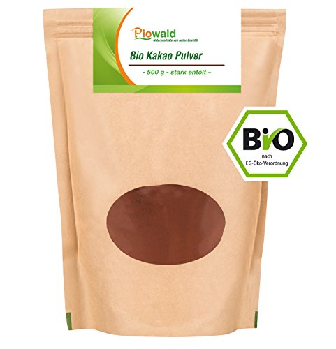 BIO Kakao Pulver stark entölt - 500g von Piowald