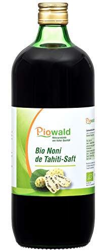 BIO Noni de Tahiti Saft - 1 Liter | 100% Direktsaft ohne Zusätze | Vegan und Laktosefrei von Piowald