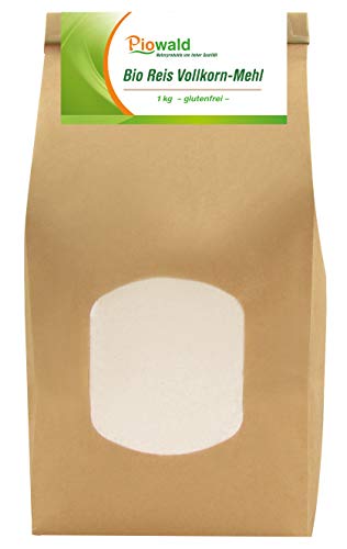 BIO Reis Vollkorn Mehl - 1 kg glutenfrei von Piowald