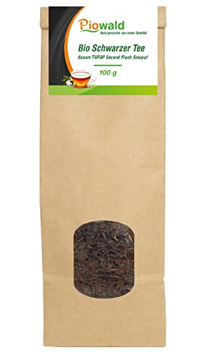 BIO Schwarzer Tee - 100g loser Tee (Assam TGFOP Second Flush Sewpur) von Piowald