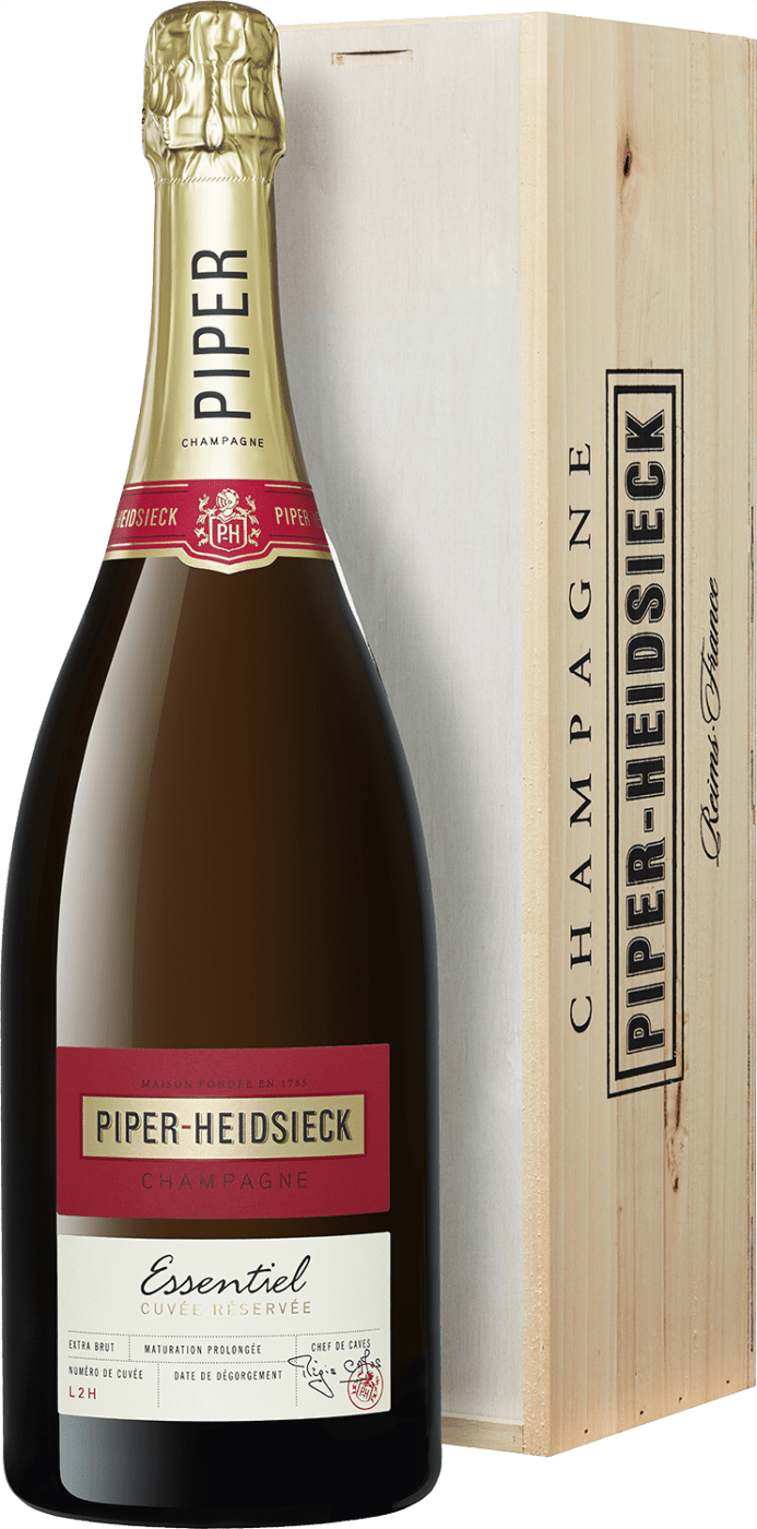Piper Heidsieck Champagner Extra Brut »Essentiel« - 1,5l Magnumflasche in der Holzkiste