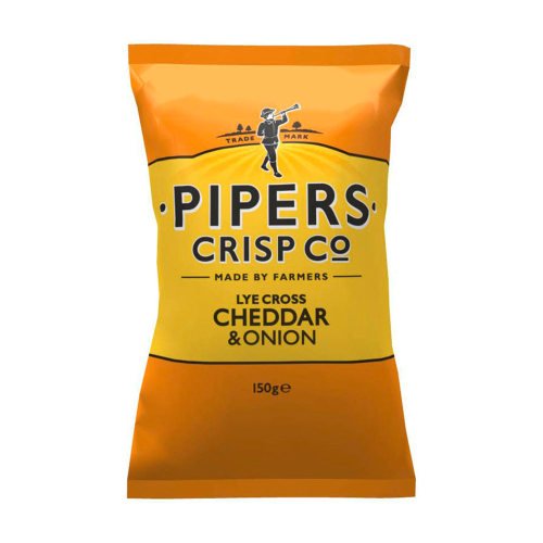 PIPERS Lye Cross Cheddar & Onion Potato Chips 150g von Axppin