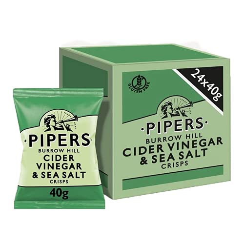 Pipers - Cider Vinegar & Sea Salt Chips - 24 Mini Beutel von PIPERS