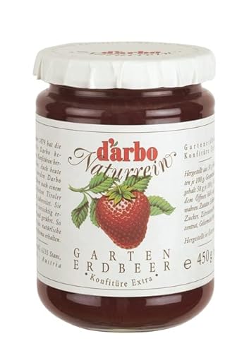 Darbo Naturrein Erdbeeren Konfitüre Extra, 450 g Glas Darbo Naturrein Erdbeeren Konfitüre Extra, 450 g Glas von Piriwe