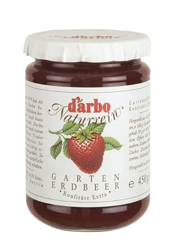 Darbo Naturrein Erdbeeren Konfitüre Extra, 450 g Glas von Piriwe