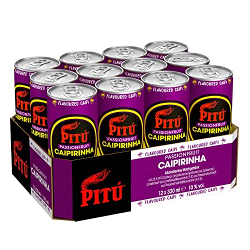 Pitu Caipirinha mit Passionfruit - Mischgetränk (12 x 0.33 l) von pitu