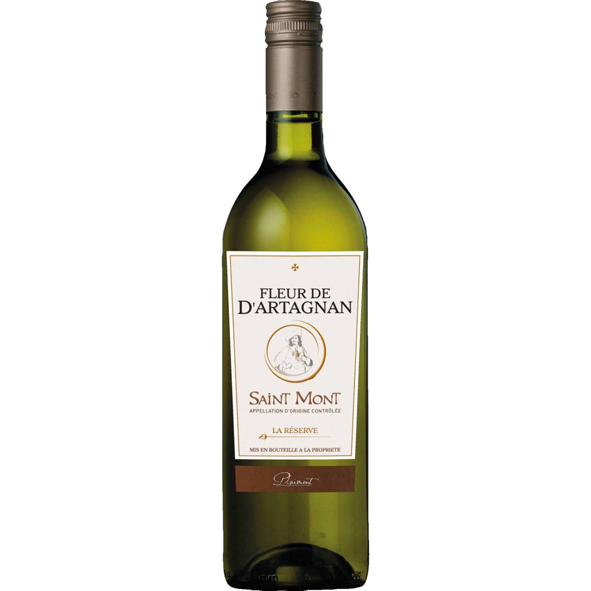 Fleur de d'Artagnan Blanc La Réserve, Saint-Mont AOC, Südwestfrankreich, 2019, Weißwein von Plaimont,32400,Saint Mont,Frankreich