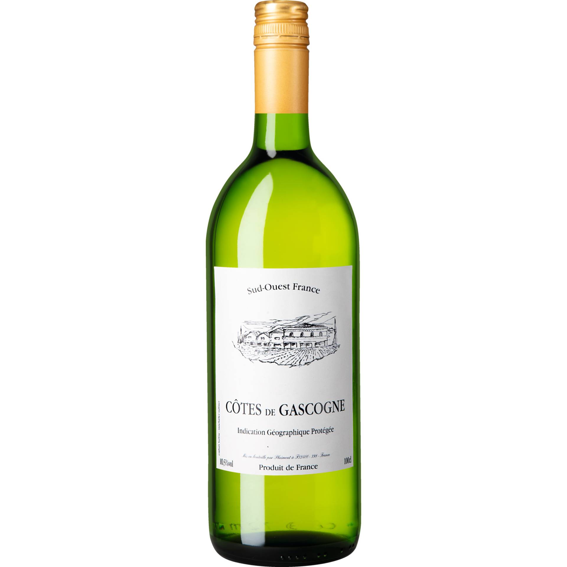 Côtes de Gascogne Blanc, Côtes de Gascogne IGP, 1 Liter, Südwestfrankreich, 2023, Weißwein Côtes de Gascogne Blanc, Côtes de Gascogne IGP, 1 Liter, Südwestfrankreich, 2023, Weißwein von Plaimont à F32400 - 398 - France