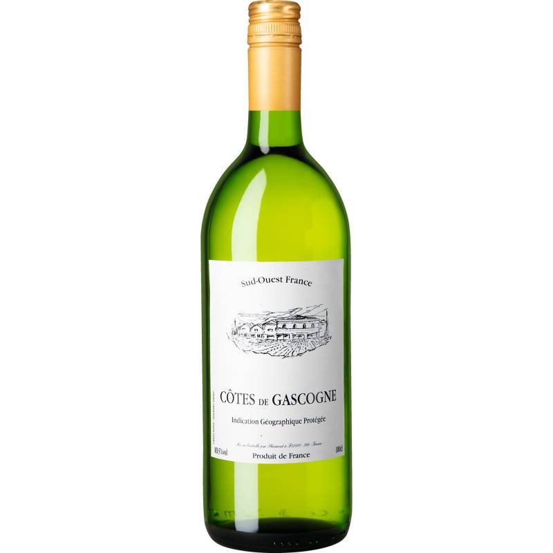 Côtes de Gascogne Blanc, Côtes de Gascogne IGP, 1 Liter, Südwestfrankreich, 2023, Weißwein von Plaimont à F32400 - 398 - France