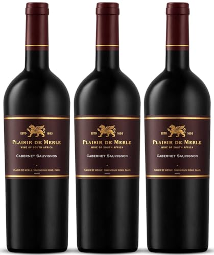 Plaisir Cabernet Sauvignon 3er Weinpaket | 2019 | Rotweinpaket aus Südafrika (3 x 0.75l) | Trocken | Weine für jeden Geschmack von CAPREO von Plaisir