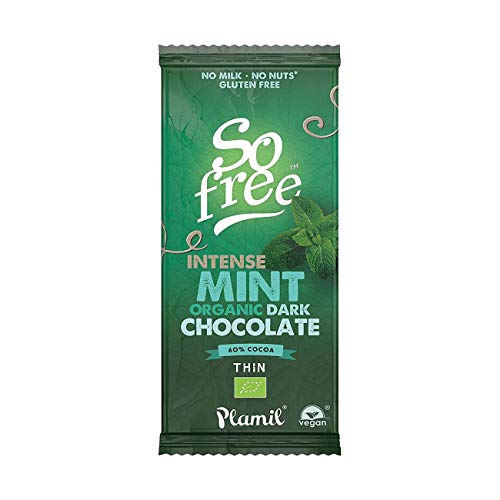 2 x Plamil Organic Intense Mint So Free Chocolate Bar 80g von Plamil