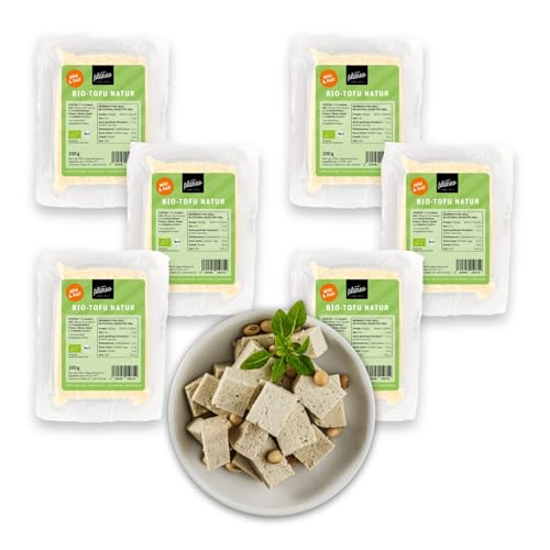 Planeo BIO Tofu Natur 6x200g - produziert in Deutschland - Beste Qualität - Gentechnikfrei, vegan, günstig von Planeo