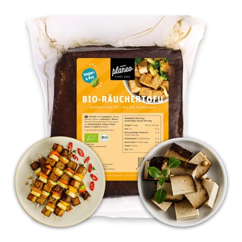 Planeo BIO Räuchertofu Großpack 1.3kg - produziert in Deutschland - Beste Qualität - Gentechnikfrei, vegan, günstig von Planeo