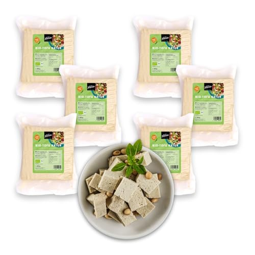 Planeo BIO Tofu Natur Großpack 6x1.3kg - produziert in Deutschland - Beste Qualität - Gentechnikfrei, vegan, günstig von Planeo