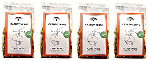 Planet Nature Bio Cashewkerne, 4 x 125g Planet Nature Bio Cashewkerne, 4 x 125g von Planet Nature