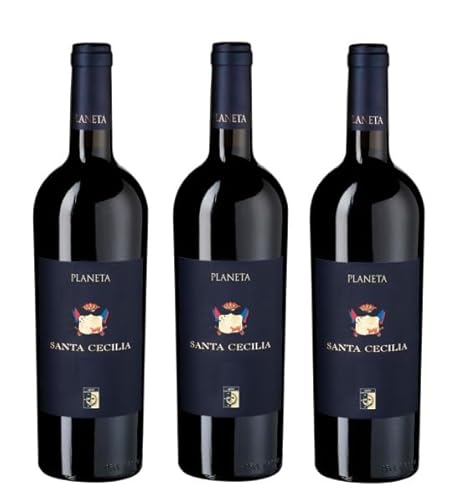 3x 0,75l - 2021er - Planeta - Santa Cecilia - Nero d'Avola - Noto D.O.P. - Sizilien - Italien - Rotwein trocken von Planeta