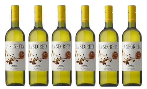 6x 0,75l - 2023er - Planeta - La Segreta - il Bianco - Sicilia D.O.P. - Sizilien - Italien - Weißwein trocken von Planeta