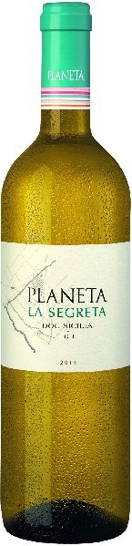 Planeta La Segreta Bianco Jg. 2020 Cuvee aus 50 Proz. Grecanico, 30 Proz. Chardonnay, 10 Proz. Fiano, 10 Proz. Viognier von Planeta