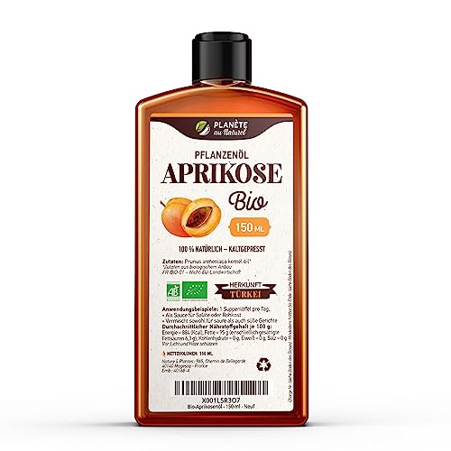 Aprikosenöl Bio 150ml - 100% Natural Apricot Kernel Oil - 100% Rein & Kaltgepresst Aprikosenöl Bio 150ml - 100% Natural Apricot Kernel Oil - 100% Rein & Kaltgepresst von Planète au Naturel