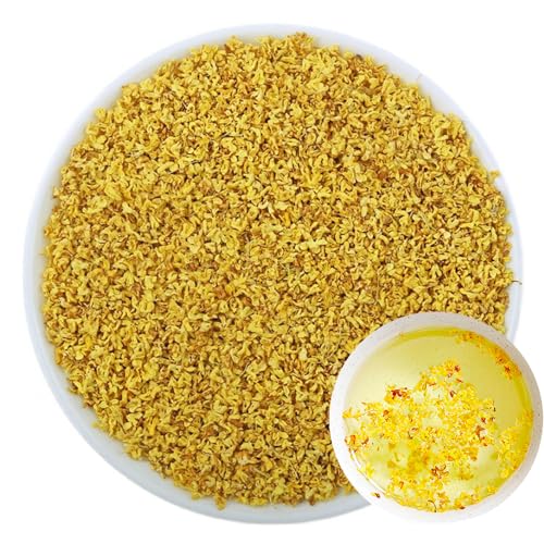 100% Osmanthus 40G/1.41oz Frisch, Nicht GMO Loses Blatt Natürliche getrocknete Blumen Kräuter für Seifenherstellung, Sirup, Getränke, Backen, DIY Schönheit, Sachets für frischen Duft von Plant Gift