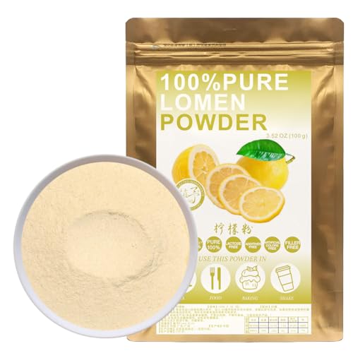 100% Natürliches reines Zitronenpulver 100g/3.52oz 柠檬粉 Zitronensaft getrocknetes Pulver für Smoothies, Shakes, Backen oder Getränke,| Ohne Konservierungsstoffe, Ohne Zuckerzusatz 100% Natürliches reines Zitronenpulver 100g/3.52oz 柠檬粉 Zitronensaft getrocknetes Pulver für Smoothies, Shakes, Backen oder Getränke,| Ohne Konservierungsstoffe, Ohne Zuckerzusatz von Plant Gift