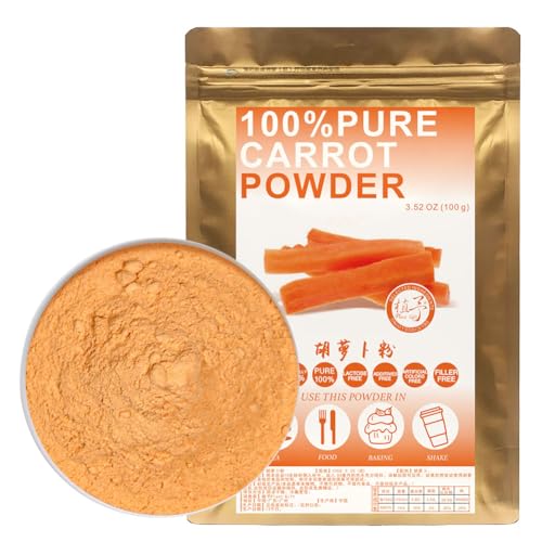 100% Natural Pure Carrot Powder 100g/3.52oz 胡萝卜粉 Natürliche Lebensmittelfarbe, ideal für Backen, Säfte, Smoothies, Shakes und Getränke.. 100% Natural Pure Carrot Powder 100g/3.52oz 胡萝卜粉 Natürliche Lebensmittelfarbe, ideal für Backen, Säfte, Smoothies, Shakes und Getränke.. von Plant Gift