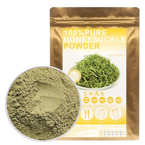 100% Natural Pure Honeysuckle Powder 100g/3.52oz 金银花粉 für Smoothies, Shakes, Backen, Getränke, Tee und frei von Konservierungsstoffen 100% Natural Pure Honeysuckle Powder 100g/3.52oz 金银花粉 für Smoothies, Shakes, Backen, Getränke, Tee und frei von Konservierungsstoffen von Plant Gift