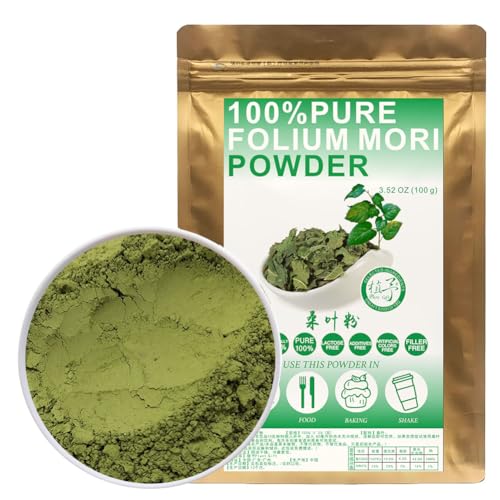 100% Natural Pure Mulberry Leaf Powder 100g/3.52oz 桑叶粉 Maulbeerblatt Extrakt zum Kochen von Backrezepten, Backen von Getränken,| Ohne Konservierungsstoffe, Ohne Zuckerzusatz 100% Natural Pure Mulberry Leaf Powder 100g/3.52oz 桑叶粉 Maulbeerblatt Extrakt zum Kochen von Backrezepten, Backen von Getränken,| Ohne Konservierungsstoffe, Ohne Zuckerzusatz von Plant Gift