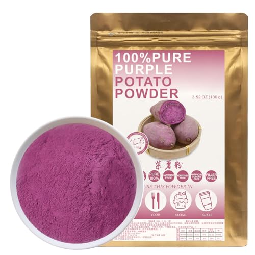 100% Natural Pure Purple Potato Powder 100g/3.52oz 紫薯粉 lila Süßkartoffelpulver, lila Lebensmittelfarbenpulver, ideal für Backen, Säfte, Smoothies, Shakes und Getränke. 100% Natural Pure Purple Potato Powder 100g/3.52oz 紫薯粉 lila Süßkartoffelpulver, lila Lebensmittelfarbenpulver, ideal für Backen, Säfte, Smoothies, Shakes und Getränke. von Plant Gift