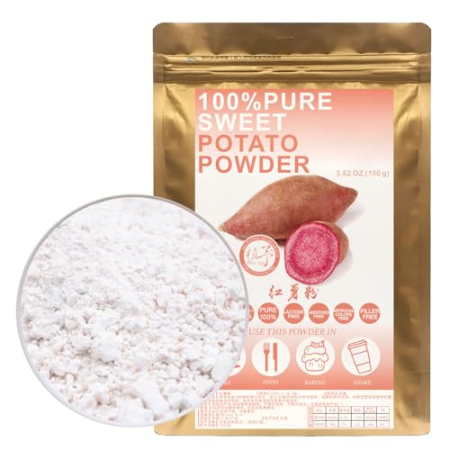 100% Natural Pure Sweet Potato Powder 100g/3.52oz 红薯粉 Süßkartoffelstärke gekocht für Stärke Verdickungsmittel für Saucen, Suppe, & Gravy, frei von Konservierungsmitteln 100% Natural Pure Sweet Potato Powder 100g/3.52oz 红薯粉 Süßkartoffelstärke gekocht für Stärke Verdickungsmittel für Saucen, Suppe, & Gravy, frei von Konservierungsmitteln von Plant Gift