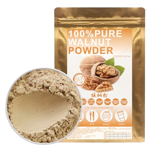 100% Natural Pure Walnut Powder 100g/3.52oz 核桃粉 Walnuss Für Smoothies, Shakes, Backen und Getränke,| Frei von Konservierungsstoffen 100% Natural Pure Walnut Powder 100g/3.52oz 核桃粉 Walnuss Für Smoothies, Shakes, Backen und Getränke,| Frei von Konservierungsstoffen von Plant Gift