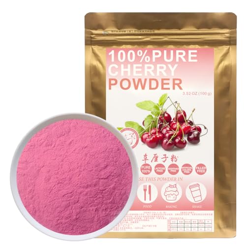 100% Pure Cherry Powder 100g/3.52oz natürliches Frost Kirschsaft Mehl,Kirschpulver für Smoothies, Shakes, Backen, Getränke,| Frei von Konservierungsstoffen 100% Pure Cherry Powder 100g/3.52oz natürliches Frost Kirschsaft Mehl,Kirschpulver für Smoothies, Shakes, Backen, Getränke,| Frei von Konservierungsstoffen von Plant Gift