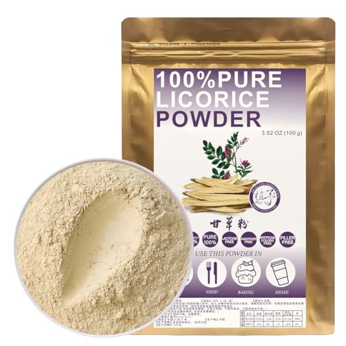 100% Pure Licorice Powder 甘草粉 100g/3.52oz Süßholzwurzelpulver Natürliches Süßungsmittel Nicht-GVO, Keine zusätzlichen Konservierungsstoffe 100% Pure Licorice Powder 甘草粉 100g/3.52oz Süßholzwurzelpulver Natürliches Süßungsmittel Nicht-GVO, Keine zusätzlichen Konservierungsstoffe von Plant Gift