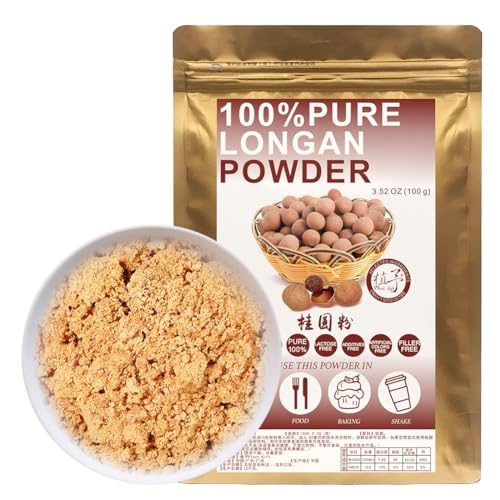 100% Pure Longan Powder 桂圆粉100g/3.52oz natürliches Fruchtpulver für Smoothies, Shakes, Backen und Getränke,| Frei von Konservierungsstoffen, Ohne Zucker 100% Pure Longan Powder 桂圆粉100g/3.52oz natürliches Fruchtpulver für Smoothies, Shakes, Backen und Getränke,| Frei von Konservierungsstoffen, Ohne Zucker von Plant Gift