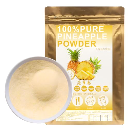 100% Pure Pineapple Powder 100g/3.52oz Natürliches Ananas Saftmehl,Ananas Pulver für Smoothies, Shakes, Backen, Getränke,| Ohne Konservierungsstoffe, Vegan, Glutenfrei. 100% Pure Pineapple Powder 100g/3.52oz Natürliches Ananas Saftmehl,Ananas Pulver für Smoothies, Shakes, Backen, Getränke,| Ohne Konservierungsstoffe, Vegan, Glutenfrei. von Plant Gift