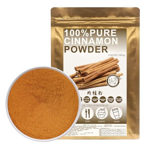 100% Natural Pure Cinnamon powder 100g/3.52oz 肉桂粉 Zartes Aroma und Geschmack, ideal zum Kochen, Smoothies, Lattes, Tee 100% Natural Pure Cinnamon powder 100g/3.52oz 肉桂粉 Zartes Aroma und Geschmack, ideal zum Kochen, Smoothies, Lattes, Tee von Plant Gift