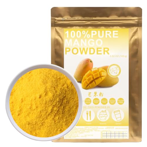 100% Natural Pure Mango Powder 100g/3.52oz 芒果粉 Mango Pulver für Smoothies, Shakes, Backen, Getränke,| Ohne Konservierungsstoffe, Ohne Zuckerzusatz 100% Natural Pure Mango Powder 100g/3.52oz 芒果粉 Mango Pulver für Smoothies, Shakes, Backen, Getränke,| Ohne Konservierungsstoffe, Ohne Zuckerzusatz von Plant Gift