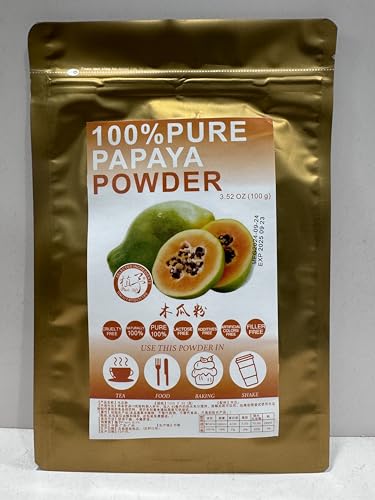 100% Natural Pure Papaya powder 100g/3.52oz 木瓜粉 Natürlich reich an Papaya Enzym für Smoothies, Shakes, Backen, Getränke,| Ohne Konservierungsstoffe, Ohne Zuckerzusatz 100% Natural Pure Papaya powder 100g/3.52oz 木瓜粉 Natürlich reich an Papaya Enzym für Smoothies, Shakes, Backen, Getränke,| Ohne Konservierungsstoffe, Ohne Zuckerzusatz von Plant Gift