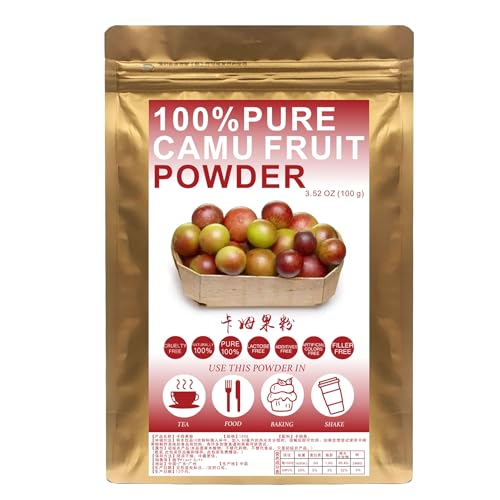 Plant Gift 100% Pure Camu Fruit Powder 卡姆果粉 Natürliches Mehlpulver, Nicht-GVO, Glutenfrei 100G von Plant Gift