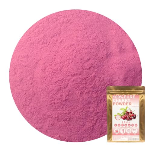 Plant Gift 100% Pure Cherry Powder 100G/3.25oz 车厘子粉, Nicht-GVO, keine Füllstoffe, keine Zusatzstoffe, natürliches Kirschpulvermehl, bester Geschmack für Smoothies, Getränke, Kaffee und Backen von Plant Gift