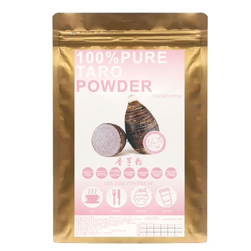 Plant Gift 100% Pure Taro Flour 香芋粉 Natürliches Taro Pulver, Großes Aroma für Getränke, Smoothie, Joghurt, Backen, Kekse, Kuchen und Getränke, Nicht-GVO Pulver, Kein Füllstoff 100G/3.25oz Plant Gift 100% Pure Taro Flour 香芋粉 Natürliches Taro Pulver, Großes Aroma für Getränke, Smoothie, Joghurt, Backen, Kekse, Kuchen und Getränke, Nicht-GVO Pulver, Kein Füllstoff 100G/3.25oz von Plant Gift