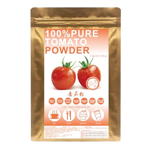 Plant Gift 100% Pure Tomato Powder 番茄粉 Natürliches Pulver, Großes Aroma für Getränke, Smoothie, Joghurt, Backen, Kekse, Kuchen und Getränke, Nicht-GVO Pulver, Kein Füllstoff, Keine Zusätze 100G/3.25oz Plant Gift 100% Pure Tomato Powder 番茄粉 Natürliches Pulver, Großes Aroma für Getränke, Smoothie, Joghurt, Backen, Kekse, Kuchen und Getränke, Nicht-GVO Pulver, Kein Füllstoff, Keine Zusätze 100G/3.25oz von Plant Gift