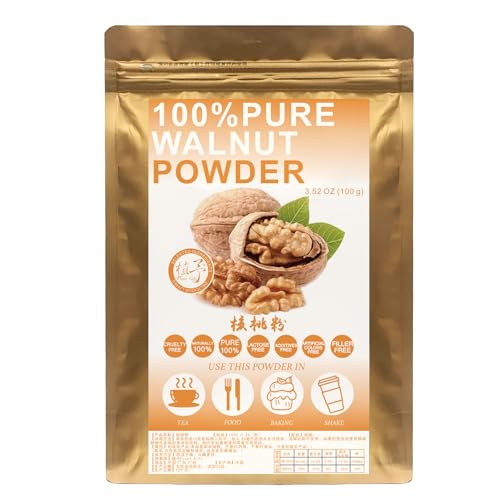 Plant Gift 100% Pure Walnut Powder, Walnut Flour 核桃粉 Natürliches Pulver, Großes Aroma für Getränke, Smoothie, Joghurt, Backen, Kekse, Kuchen und Getränke, Nicht-GVO Pulver, Kein Füllstoff 100G/3.25oz Plant Gift 100% Pure Walnut Powder, Walnut Flour 核桃粉 Natürliches Pulver, Großes Aroma für Getränke, Smoothie, Joghurt, Backen, Kekse, Kuchen und Getränke, Nicht-GVO Pulver, Kein Füllstoff 100G/3.25oz von Plant Gift