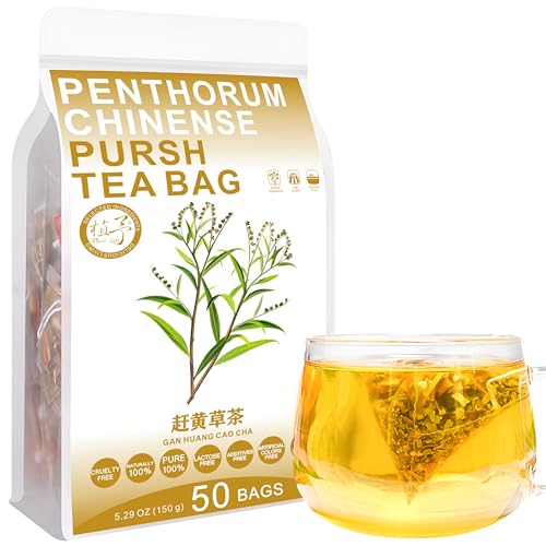 Plant Gift Penthorum chinense Pursh Tea Bag 5.29oz (3g*50bags) Chinesischer Reiner Natur, Gesundheitspflege Mischtee, Kombination von Blumen Tee 150g 赶黄草茶 von Plant Gift