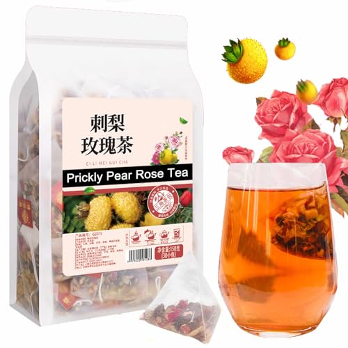 Plant Gift Prickly Pear Rose Tea Bag 5.29oz (5g*30bags) Maulbeere, Gerste, chinesischer reiner natürlicher, Gesundheitspflege gemischter Tee, Kombination von Blumen Tee 150g 刺梨玫瑰茶 von Plant Gift
