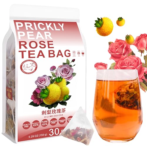 Plant Gift Prickly Pear Rose Tea Bag 5.29oz (5g*30bags) Maulbeere, Gerste, chinesischer reiner natürlicher, Gesundheitspflege gemischter Tee, Kombination von Blumen Tee 150g 刺梨玫瑰茶 von Plant Gift
