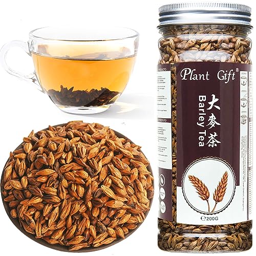 Plant Gift Black Barley Tea 大麦茶 100% schwarzer Gerste Tee, orientalischer Kaffee schnell Gewichtsverlust Abnehmen Tee dünn Bauch brennt fett dünn gesundheit natürliche Kräuterblüte Tee 200g / 7oz von Plant Gift