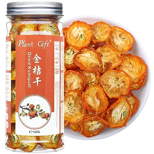 Plant Gift Dried kumquats Tea 100G/3.52oz 金桔干 Herbal Tea Top Grade, Herb Loose Leaf, Chinese Tea, Kräutertee -Oberstufe, Kräuterlöses Blatt, chinesischer Tee 100% natürlicher Kumquat Trocken von Plant Gift